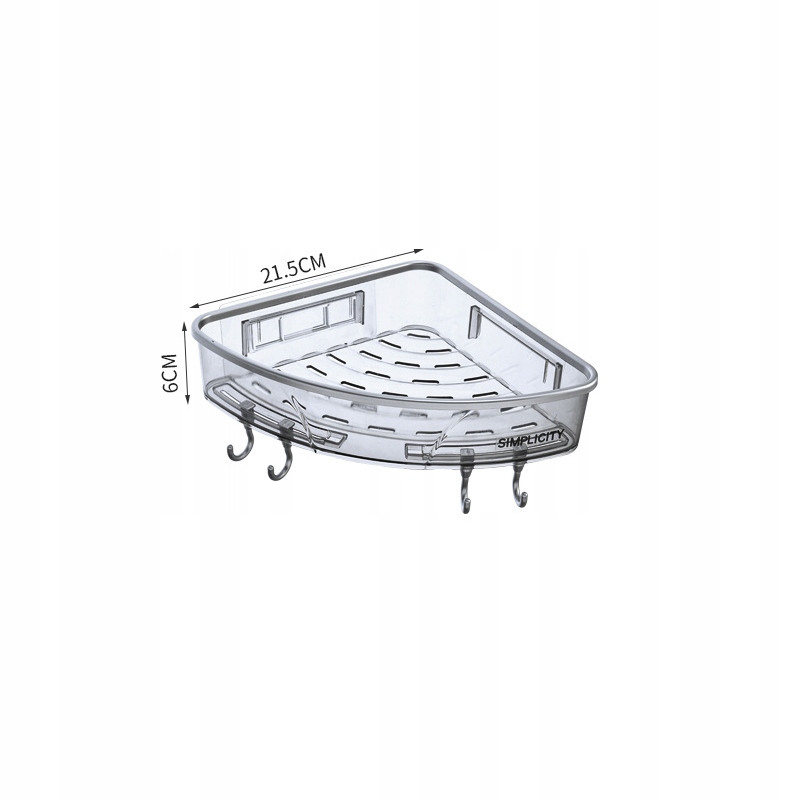PÓŁKA Łazienkowa PRYSZNICOWA Narożna PODWÓJNA - zdjęcie 3