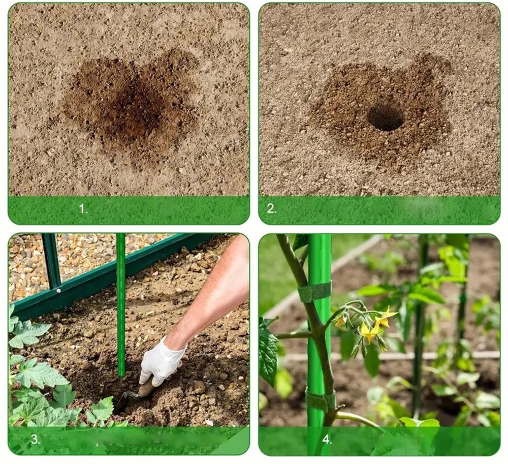 STELAŻ Szklarnia Tunel Szkielet OGRODOWY do UPRAW POMIDORÓW OGÓRKÓW FASOLKA - zdjęcie 6