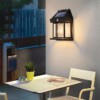SOLARNA LAMPA OGRODOWA ŚCIENNA LAPKA NA TARAS ELEWACYJNA 1200mAh IP65 21cm - miniatura 10
