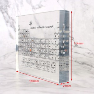 UKŁAD OKRESOWY PIERWIASTKÓW PLANSZA Prawdziwe pierwiastki AKRYLOWY 3D - miniatura 4