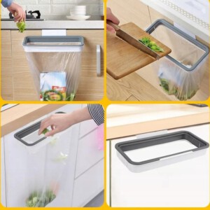 UCHWYT KUCHENNY na śmieci WOREK 3w1 ŚMIETNIK Szary - miniatura 8