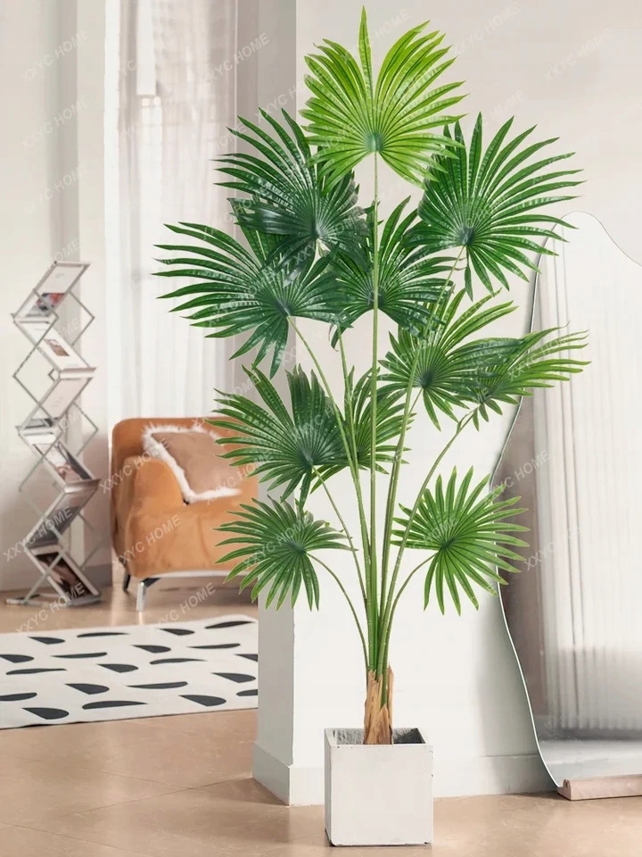 SZTUCZNA Roślina PALMA Wachlarzowa XXL W DONICZCE REALISTYCZNA 160cm - obrazek 4
