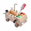 TABLICA MONTESSORI SENSORYCZNA DREWNIANA MANIPULACYJNA LED SAMOCHODZIK - miniatura 1