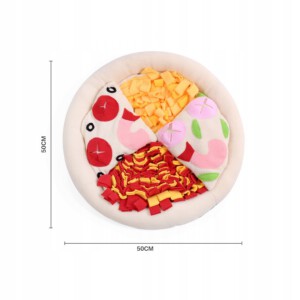 PLUSZOWA PIZZA dla psa ZABAWKA Mata EDUKACYJNA XL - miniatura 3