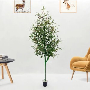 SZTUCZNA Roślina DRZEWKO OLIWNE XXL W DONICZCE REALISTYCZNE 180cm DEKORACJA - miniatura 2