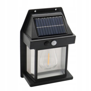 SOLARNA LAMPA OGRODOWA ŚCIENNA LAPKA NA TARAS ELEWACYJNA 1200mAh IP65 21cm