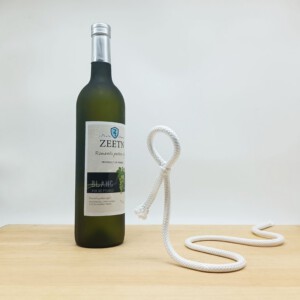 STOJAK UCHWYT NA WINO BUTELKĘ ALKOHOL SZNUREK STYLOWY NOWOCZESNY PREZENT - miniatura 6