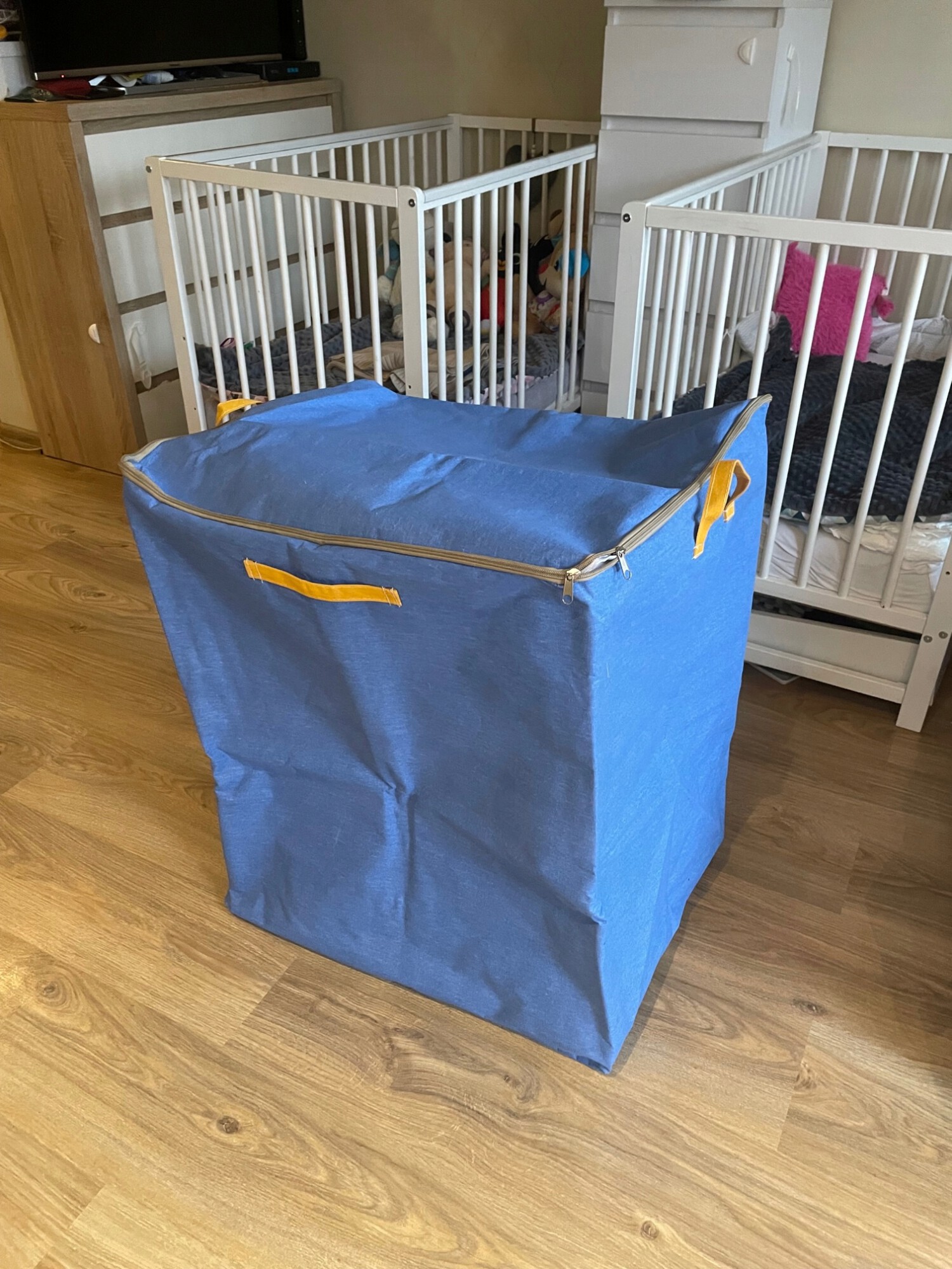 DUŻA TORBA Z USZAMI UCHWYTAMI NA ZABAWKI 3XL 220L WZMOCNIONA KURIERSKA - zdjęcie 8