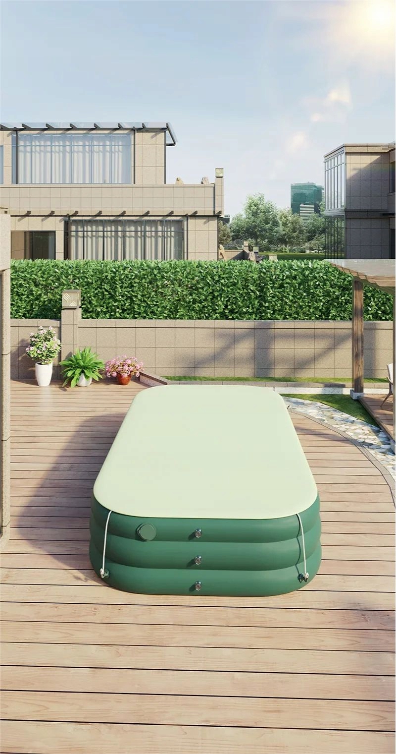 BASEN OGRODOWY DLA DZIECI ZJEŻDŻALNIA MARKIZA POMPKA WODNY PLAC ZABAW 210CM - zdjęcie 11