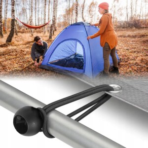 Organizer ŚCIĄGACZ do PLANDEKI OGRODOWEJ POKROWCA MASZTU Kempingowy 30szt - miniatura 11