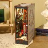 DIY Drewniane PUZZLE 4D OŚWIETLENIE LONDYŃSKA ULICZKA PODPÓRKA DO KSIĄŻEK - miniatura 7