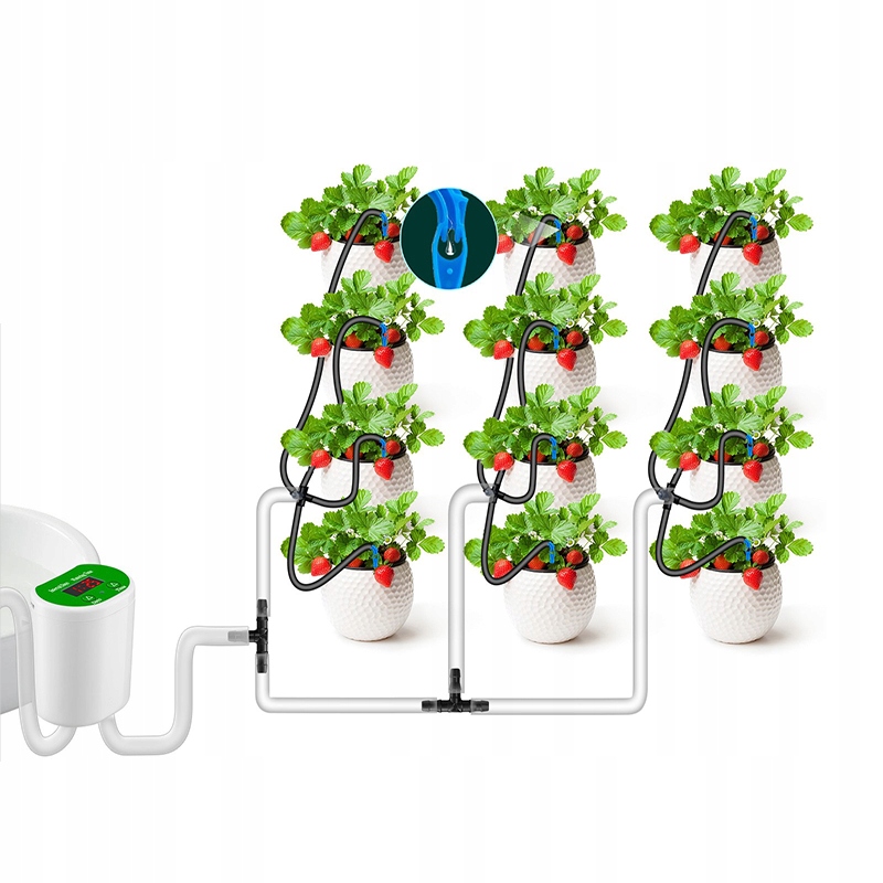 ZESTAW do NAWADNIANIA Pompa SOLARNA Automat 12x - zdjęcie 8