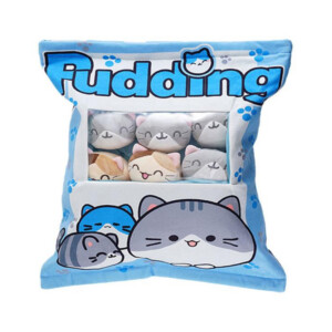 Poduszka PUDDING z MASKOTKAMI Kotki 8szt do RZUCANIA ZABAWY Pluszowe
