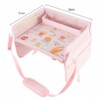 STOLIK ORGANIZER SAMOCHODOWY DLA DZIECI DO FOTELIKA RÓŻOWY WODOODPORNY - miniatura 12