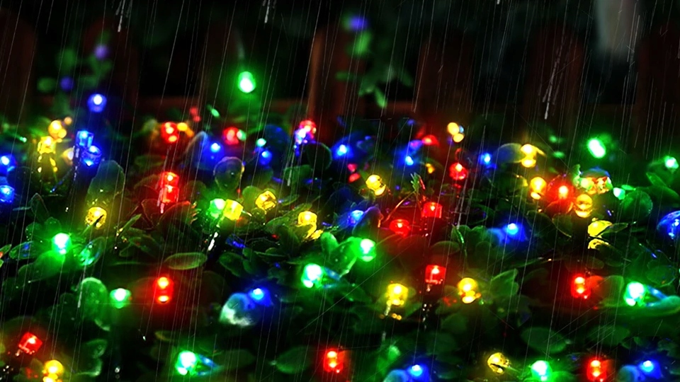 Lampki CHOINKOWE Zewnetrzne Wewnętrzne 100 LED 10M KOLOROWE DEKORACYJNE - obrazek 6