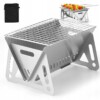 Grill PALENISKO Ogrodowe MAŁY PORĘCZNY Kempingowy TURYSTYCZNY +ETUI THICK - miniatura 1