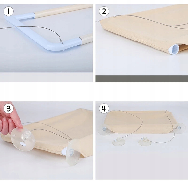 DUŻE LEGOWISKO OKIENNE DLA KOTA HAMAK LEŻAK NA OKNO LEŻANKA DO 20kg 55x35cm - obrazek 14