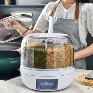 PODAJNIK NA KASZĘ RYŻ PŁATKI DOZOWNIK ORGANIZER KUCHENNY POJEMNIK 3,5kg - miniatura 7