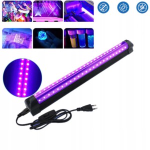 Lampa 48x LED UV 395-400nm 10W Wtyczka ŚCIENNA SUFIT 230V Ultrafioletowa - miniatura 5