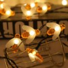 Lampki SOLARNE Ogrodowe KOMPLET 5 metrów 20 LED Pszczoły PSZCZÓŁKI Ciepłe - miniatura 4