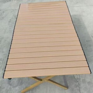 Stół OGRODOWY 60x90cm PIĘKNY ODPORNY Kempingowy TORBA MOCNY STABILNY J.BRĄZ - miniatura 14