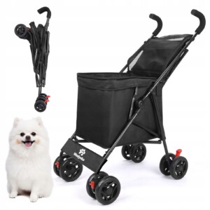 Wózek ZAKUPOWY na Zakupy PSA PCHANY DO PRZODU STABILNY SENIORA 4kołowy DUŻY - miniatura 3