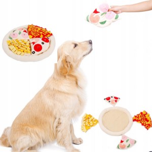 PLUSZOWA PIZZA dla psa ZABAWKA Mata EDUKACYJNA XL - miniatura 9