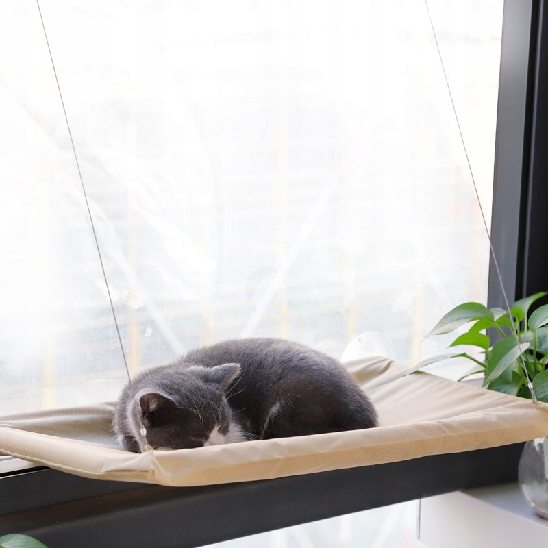 DUŻE LEGOWISKO OKIENNE DLA KOTA HAMAK LEŻAK NA OKNO LEŻANKA DO 20kg 55x35cm - obrazek 7