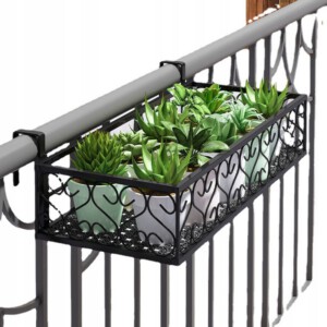 DONICA Balkonowa METALOWA STELAŻ Czarny MAT 60cm - miniatura 4