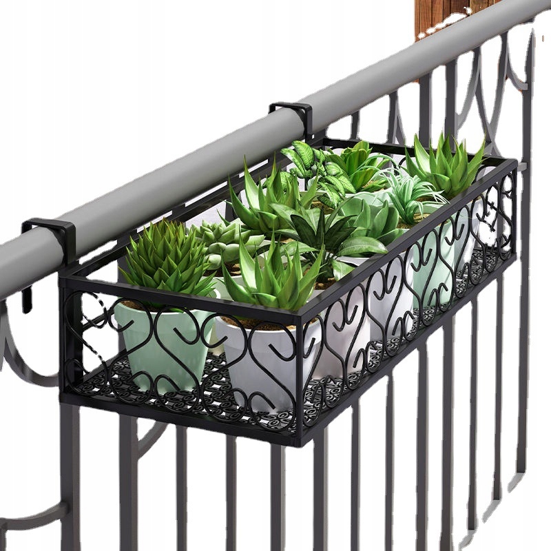 DONICA Balkonowa METALOWA STELAŻ Czarny MAT 60cm - obrazek 4