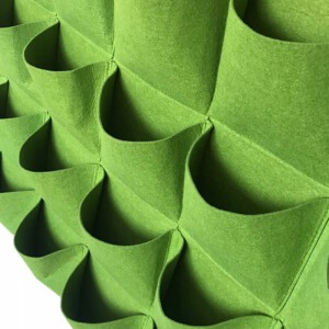 Doniczka WISZĄCA FILC Kaskada WARZYW ZIÓŁ TRUSKAWEK Ogród ZIELNIK 9 miejsc - miniatura 4