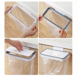 UCHWYT KUCHENNY na śmieci WOREK 3w1 ŚMIETNIK Szary - miniatura 7