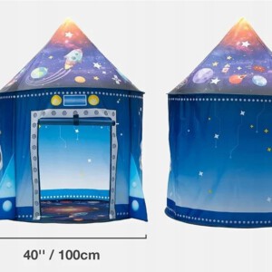 NAMIOT DLA DZIECI DO POKOJU DOMU OGRODU STATEK KOSMICZNY RAKIETA 135x100cm - miniatura 7