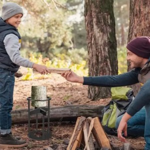STOJAK DO CIĘCIA DREWNA RĘCZNA ŁUPARKA ŻELIWNA OPAŁ KOMINKA OGNISKO 27x14cm - miniatura 7