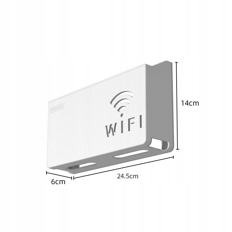 UCHWYT ŚCIENNY PÓŁKA na ROUTER WIFI SWITCH Blue - obrazek 4