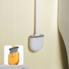 SZCZOTKA DO WC TOALETOWA SILIKONOWA DO ŁAZIENKI ŚCIENNA BIAŁA - miniatura 9