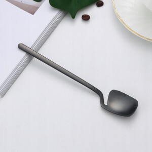 ZESTAW KOMPLET SZTUĆCÓW STAL NIERDZEWNA NÓŻE WIDELCE ŁYŻKI 32szt CZARNE MAT - miniatura 10