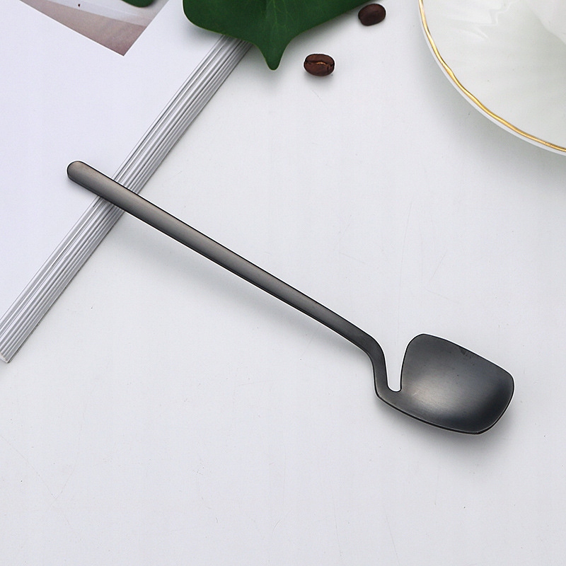 ZESTAW KOMPLET SZTUĆCÓW STAL NIERDZEWNA NÓŻE WIDELCE ŁYŻKI 32szt CZARNE MAT - obrazek 10