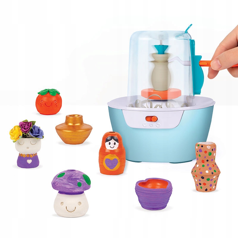 ZESTAW GARNCARSKI KREATYWNA ZABAWKA DLA DZIECI CERAMIKA GLINA PREZENT - obrazek 5