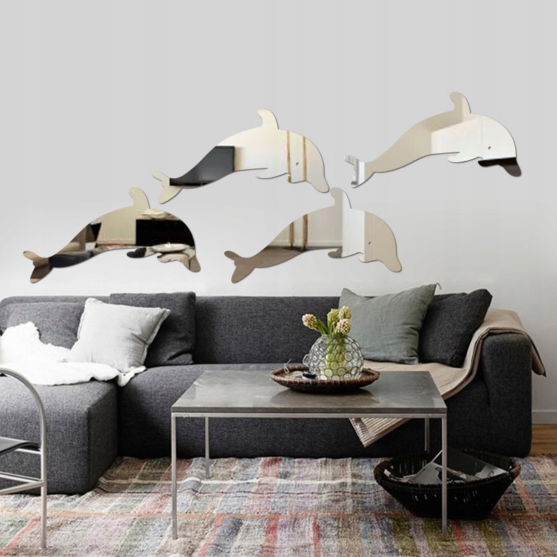 Zestaw 4szt LUSTER Akrylowych Delfin DZIECI XL 268 - zdjęcie 3