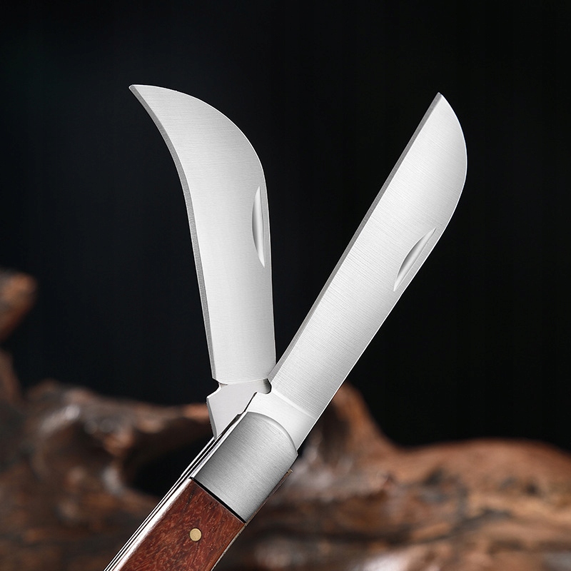 Nóż do SZCZEPIENIA Roślin SIERPAK OKULIZAK 2w1 do SZCZEPIEŃ Porządny STAL - zdjęcie 6