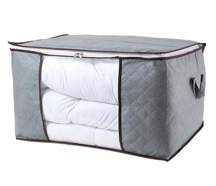 POKROWIEC NA POŚCIEL KOŁDRĘ do PRZECHOWYWANIA Poduszki KOCE Okna 70x50x30cm