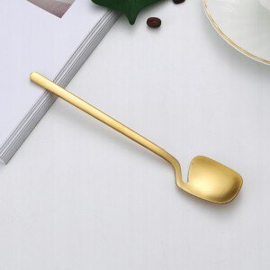 ZESTAW KOMPLET SZTUĆCÓW STAL NIERDZEWNA NÓŻE WIDELCE ŁYŻKI 32szt ZŁOTE - miniatura 10