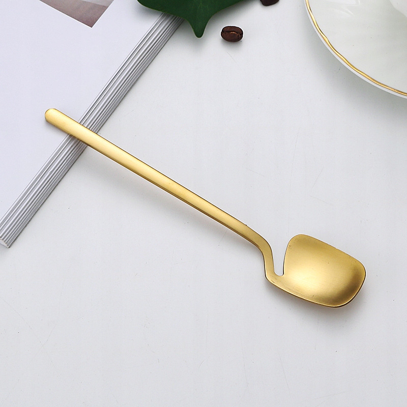 ZESTAW KOMPLET SZTUĆCÓW STAL NIERDZEWNA NÓŻE WIDELCE ŁYŻKI 32szt ZŁOTE - obrazek 10