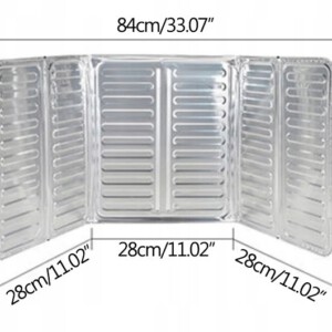 EKRAN do smażenia OSŁONA ALU przeciw ROZPRYSKOM OLEJU Czysta KUCHNIA 1szt - miniatura 3
