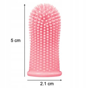 SILIKONOWY Czyścik do mycia ZĘBÓW DLA ZWIERZĄT PSÓW KOTÓW Szczoteczka - miniatura 5