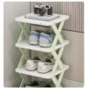 STOJAK Organizer Szafka na BUTY 6 poziomów ROZKŁADANA Zielona POJEMNA Moduł - miniatura 4