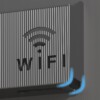 UCHWYT ŚCIENNY PÓŁKA na ROUTER WIFI SWITCH Czarna - miniatura 7