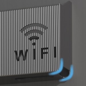 UCHWYT ŚCIENNY PÓŁKA na ROUTER WIFI SWITCH Czarna - miniatura 7