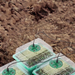 MINI SZKLARNIA LED 5x Lampek 5x Szklarni USB Regulowana wentylacja ROZSADA - miniatura 5